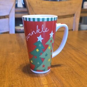 Festive Christmas Tree Mug - Red and Green